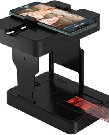 DigitConvert Mobile Film Scanner 35mm, Positive Slide & Negative Scanner Photo Scanner Converts 35mm Slides & Negatives to Digital Photos (2AA Batteries Included)