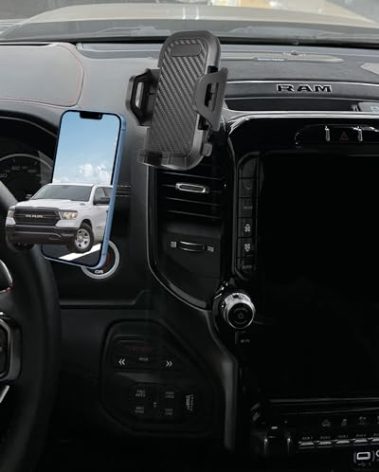 oricarmes for Dodge RAM Phone Mount Custom Fit 2019-present (Only Supports 12 inch Screen) Dodge RAM Accessories Compatible for All Cell Phones