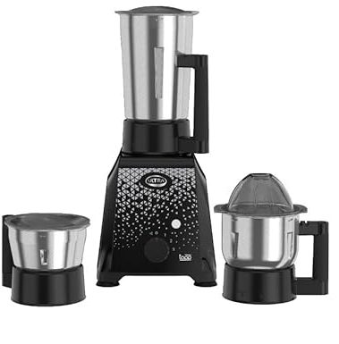 Ultra Topp 3-Jar Mixer Grinder 750-Watts 110V, Black