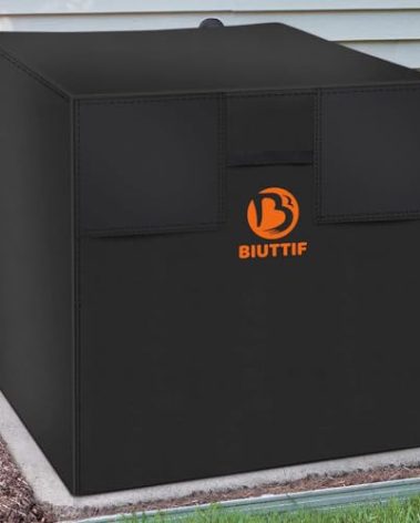 BIUTTIF Air Conditioner Cover for Outside Units - 32x32x36 inches, Central AC Winter Covers for Outside, Waterproof Anti-Hail Windproof Design