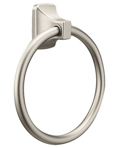 Moen Donner Brushed Nickel Contemporary -Towel Ring, P5860BN