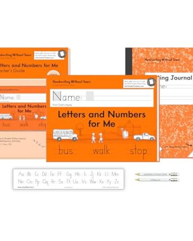 Handwriting Without Tears Kindergarten Printing Bundle, Age 3+, Pre-K+, Handwriting Without Tears, Student & Teacher Workbooks, School & Home, Language Arts, Tutoring, Tiny Pencils Included