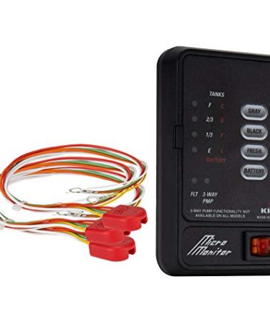RecPro RV Tank Monitor Panel M21 | KIB Replacement | Panel Only | Fresh Water or Holding Tank Level Sensor (Black)