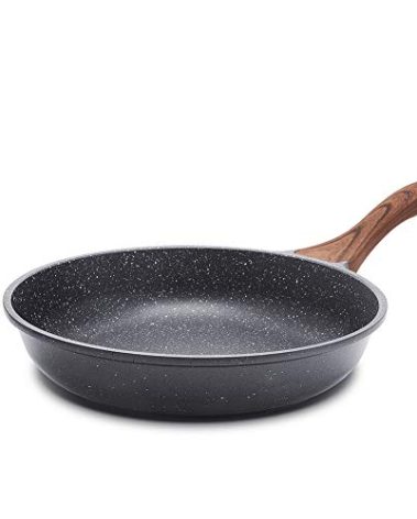 SENSARTE 12.5 Inch Nonstick Frying Pan Skillet, Swiss Granite Coating Omelette Pan, Healthy Stone Cookware, PFOA Free