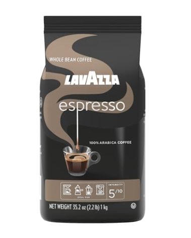 Lavazza Espresso Whole Bean Coffee, Medium Roast, 100% Arabica, 2.2 lb Bag (Pack of 1)