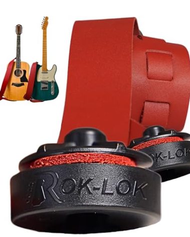 Rok Lok Universal Quick Change Guitar Strap Lock - Guitar Strap Locks Set - Protect Your Instrument with no modifications or hardware replacement