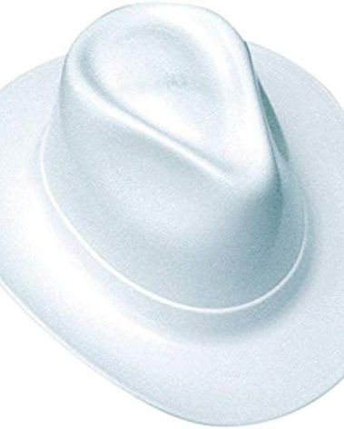 Occunomix, Cowboy Style Hard Hat, Ratchet Suspension, Cotton, Wide Brim, White