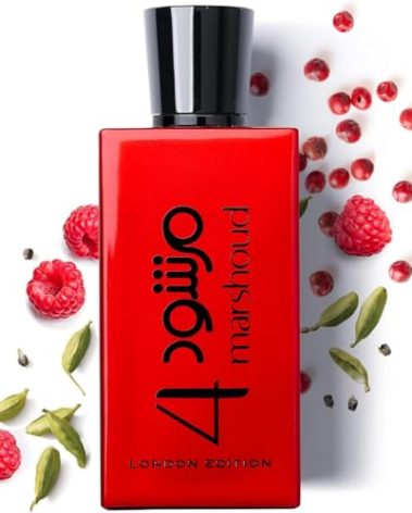 Atyab Al Marshoud - Marshoud 4 (Red) Eau de Parfum 100ml, Luxurious Unisex London Edition Arabic Perfume for Men & Women with Amber, Pink Pepper, Cardamom, & Raspberry - Long Lasting Perfume for Women