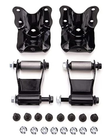 Rear Leaf Spring Shackles & Brackets Repair Kit Set for 1986-2008 Ford Ranger / 1994-2007 Mazda B-Series Pick Up Truck New OEM number# 722-001 722-010