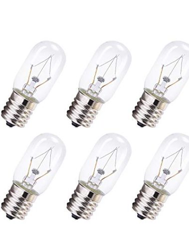 DGE 8206232A Microwave Light Bulb, T8 Microwave Exterior Light Bulb 25Watt Appliance Light Bulb Replacement Oven Part for 8206232A 1890433 8206232 AP4512653, 6Pack