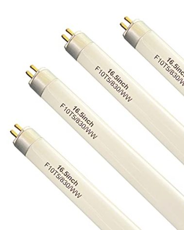 (4 Pack) 16’’ F10T5/830 Fluorescent Bulb Replacement for Jasco 10W 3000K Warm White Lamp for Under Cabinet, Counter Light Fixtures,16.5’’ Overall Length