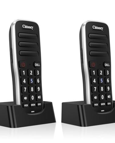 Intercoms Wireless for Home, 1 Mile Long Range for House Business Office, Handheld Room to Room Communication System, Rechargeable Loud & Clear 10-Channel Anti-Interference Intercom System