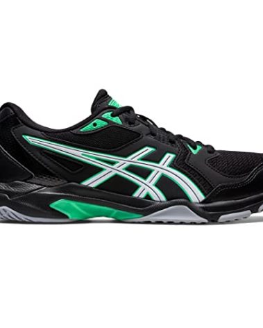 ASICS Men's Gel-Rocket 10 Volleyball Shoes, 7, Black/New Leaf