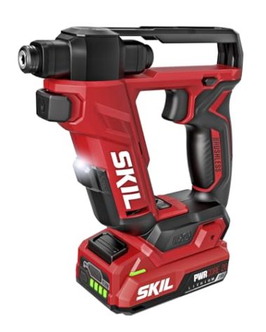 SKIL Compact Brushless Flip Drill Driver with Double Collect Flip Head, Torque Settings & Magnetic On-board Storage, 20V Kit Including 2.0 Ah USB-C Battery and Charger - DL6300D-12