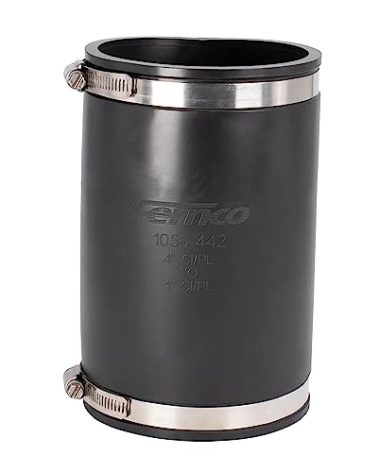 Fernco XL 1056-442 Flexible Pipe Coupling 4” CI/Plastic/Steel to 4” CI/Plastic/Steel
