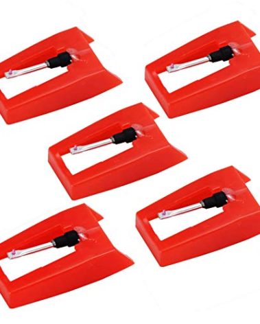 Record Player Needles Replacement, 5 Pack Turntable Record Player Needle for Crosley Victrola Jenson Sylvania Vinyl LP Phonograph Record Players