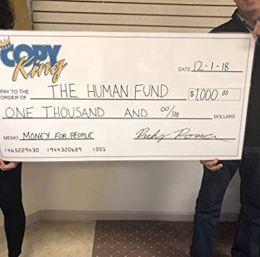 Custom Logo Huge Dry Erase Presentation Check, Customize Big Checks 24" x 48"