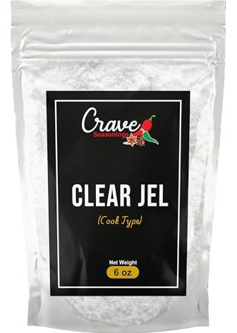 Crave Clear Jel Powder 6 Ounce Bag - Non-GMO Cook Type Powder - For Canning, Cooking and Pie Filling - Unflavored