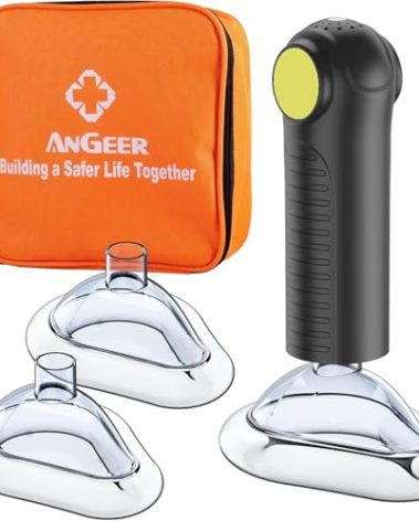 AnGeer EasyPumpVac Portable Suction Rescue Device-Home Kit, First Aid Kit for Kids and Adults, Airway Suction Device for Children and Adults
