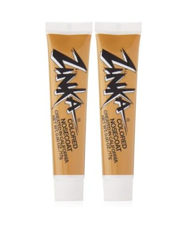 Zinka Colored Zinc Oxide Sunblock – High Zinc Formula for Nose and Face, 2 Pack, Flesh