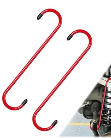 2PCS Brake Caliper Hanger Caliper Hangers Hooks with Rubber Tips, Durable Steel, Rust-Proof Automotive Tools for Braking, Axle, Suspension, Herramientas para Extensión de Frenos
