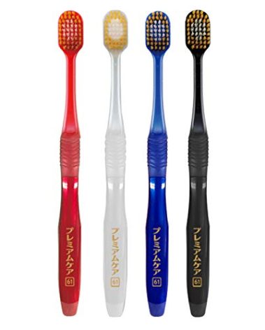 Ebisu premium care toothbrush 6 columns regular softer 3-pack (color Random)