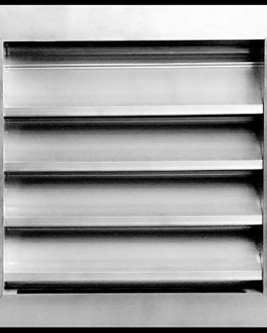 HVAC Premium 10"W x 10"H Aluminum Exterior Gable Louver Vent for Walls & Crawlspace - Weather-Resistant Air Grille with Screen Mesh - [Outer Dimensions 11.75"W x 11.75"H]