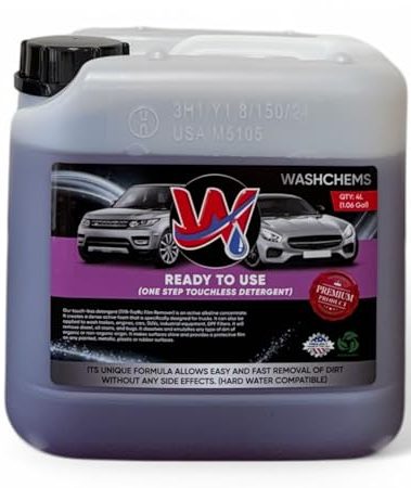 Foam Cannon Ready to Use - Touchless Car Wash Shampoo (1 Gallon, 128 oz) – No Mixing Ratio Required - Commercial Grade Auto Cleaner – Great for Cars, Trucks, Motorcycles, Mopeds, ATVs - Wash Chems (1)