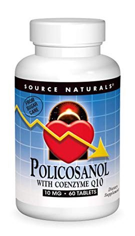 Source Naturals Policosanol with Coenzyme Q10 10 Mg Tablet, 60 Count