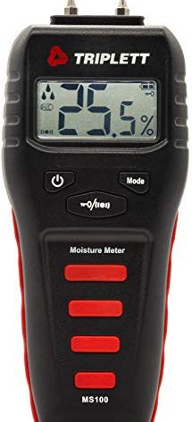 Triplett Pin Moisture Meter for Wood and Building Materials with Audible Indicator (MS100)