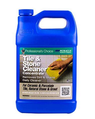 Miracle Sealants Tile & Stone Cleaner Concentrate for Natural Stone, Tile & Grout, Gallon