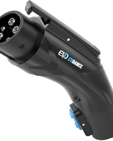 EVDANCE NACS to J1772 Charger Adapter, 48A & 250V Charging Adapter with Security Lock Certified, Compatible with All J1772 EVs, Wall & Mobile Chargers