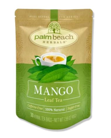 Palm Beach Medicinal Herbs - Mango Leaf Tea - Pure Herbal Tea Series, 30ct