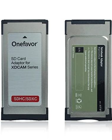 onefavor SXS Card Adapter for Sony SXS-1 EX1R EX280 SD SDHC SDXC Card into SXS Memory Card ExpressCard Adaptor for Sony XDCAM Cameras