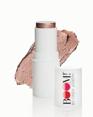 Boomstick Glimmer ® Highlighter Makeup Stick, Subtle Shimmer Face Highlighter Stick for Mature Skin, Hydrating Cream Makeup for Cheekbones, Brow Bones & Nose, No Glitter Highlight