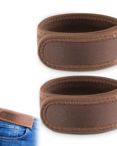 BeltBro Pro for Men and Women Elastic No Buckle Invisible Belt Patented Metal Free TSA Soft Adjustable Side Tactical Belt