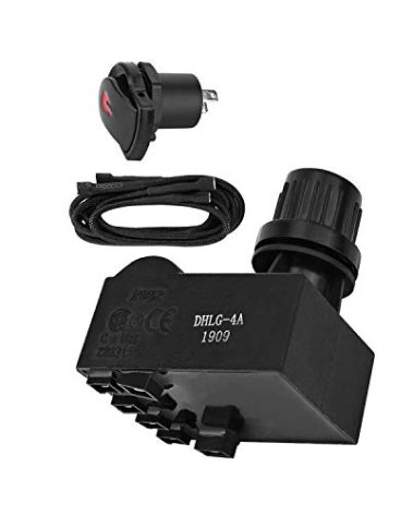 KEESHA Grill igniter Replacement for Charbroil G511-0055-W1, Switch Button and 4 Outlet Electronic Igniter with Wires for Charbroil Sunfire Ignition Systems and Other Char-Broil Grills
