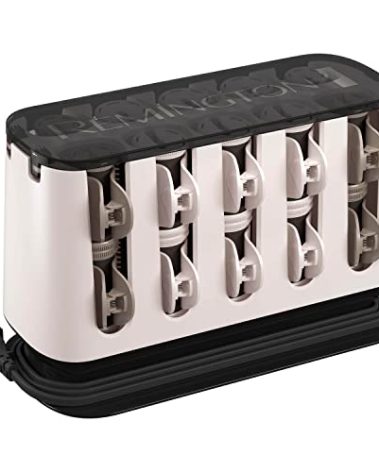 Remington Shine Therapy Argan Oil & Keratin Treated Hot Rollers Set, Professional Hair Curlers for Setting All Hair Lengths from Short and Medium to Long