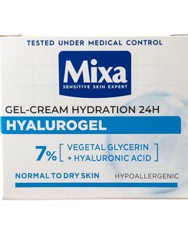 Mixa Hyalurogel Intensive Hydration Cream Gel for Normal Dehydrated Skin 50ml