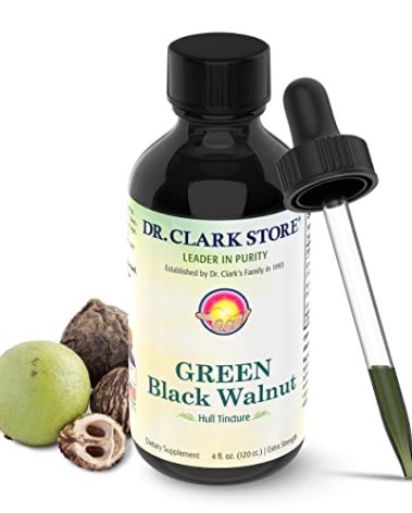 Original Green Black Walnut Hull Tincture (Extra Strength) by Dr. Hulda Clark, 4 oz
