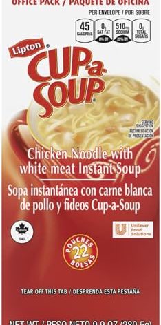 Lipton Cup-A-Soup, Chicken Noodle, 9.9 ounce (Pack of 1)