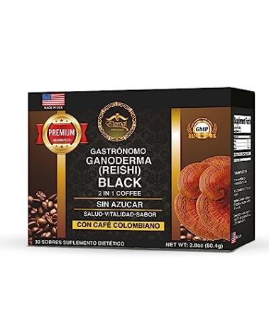 Eternal Spirit Beauty Gourmet Ganoderma (Reishi) Black 2 in 1 Coffee - With Colombian Coffee
