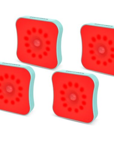 ZOCIFINER Red Motion Sensor Night Lights, Rechargeable Battery Operated Night Light, Stick On Magnetic Red Light Night Lights for Bathroom, Bedroom, Sleep Aid, Stair, Hallway, 4Pack
