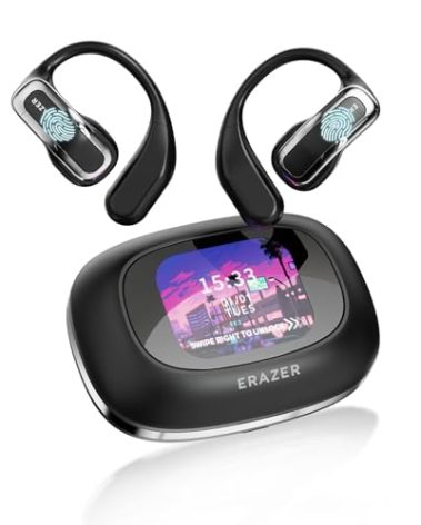 ERAZER XP3 AI Language Translation Earbuds,Translation Earbuds Real Time,Bluetooth Headphone with OWS Touchscreen for 135 Languages & Accents,HD Sound Quality Translator with APP for iOS & Android