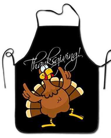 Shuwekk Thanksgiving Dancing Turkey Aprons for Men Women Chef,Kitchen Cooking Grilling Apron Bib Apron with Adjustable Neck Strap,Best Gifts for Men Woman Family Friends