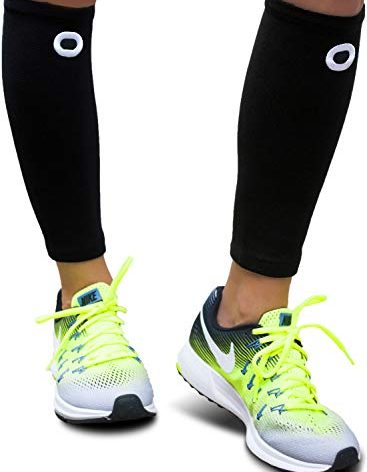 Crucial Compression Calf Sleeves for Men & Women (Pair) - Instant Shin Splint Support, Leg Cramps, Calf Pain Relief, Running, Circulation and Recovery Socks - Premium Compression Sleeve for Calves