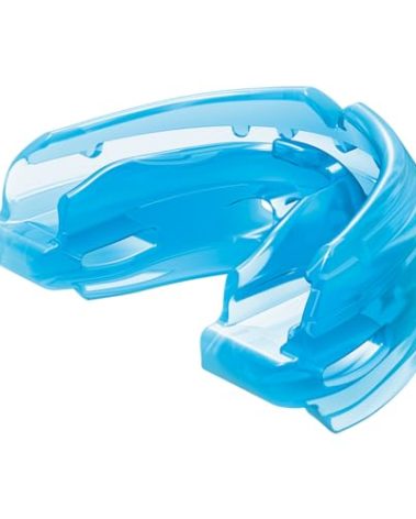 Double Braces Strapless Mouth Guard, Blue, Adult