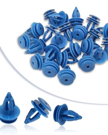 25PCS Wheel Arch Moulding Retainer Clips, Car Trim Clip Retainers, Blue Plastic Compatible with Land Rover Range Rover Evoque OE LR027255