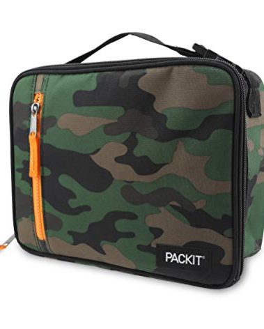 PackIt Freezable Classic Lunch Box, Camo, Built with EcoFreeze Technology, Collapsible, Reusable, Zip Closure With Zip Front Pocket and Buckle Handle, Perfect for Lunches
