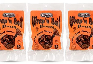 Landau Wrap 'N Boil Cotton Reusable Soup Bags - Great For Veggie Soups, Gravy, Bone Broth & More - Made in USA - 8 Bags (Pack of 3)